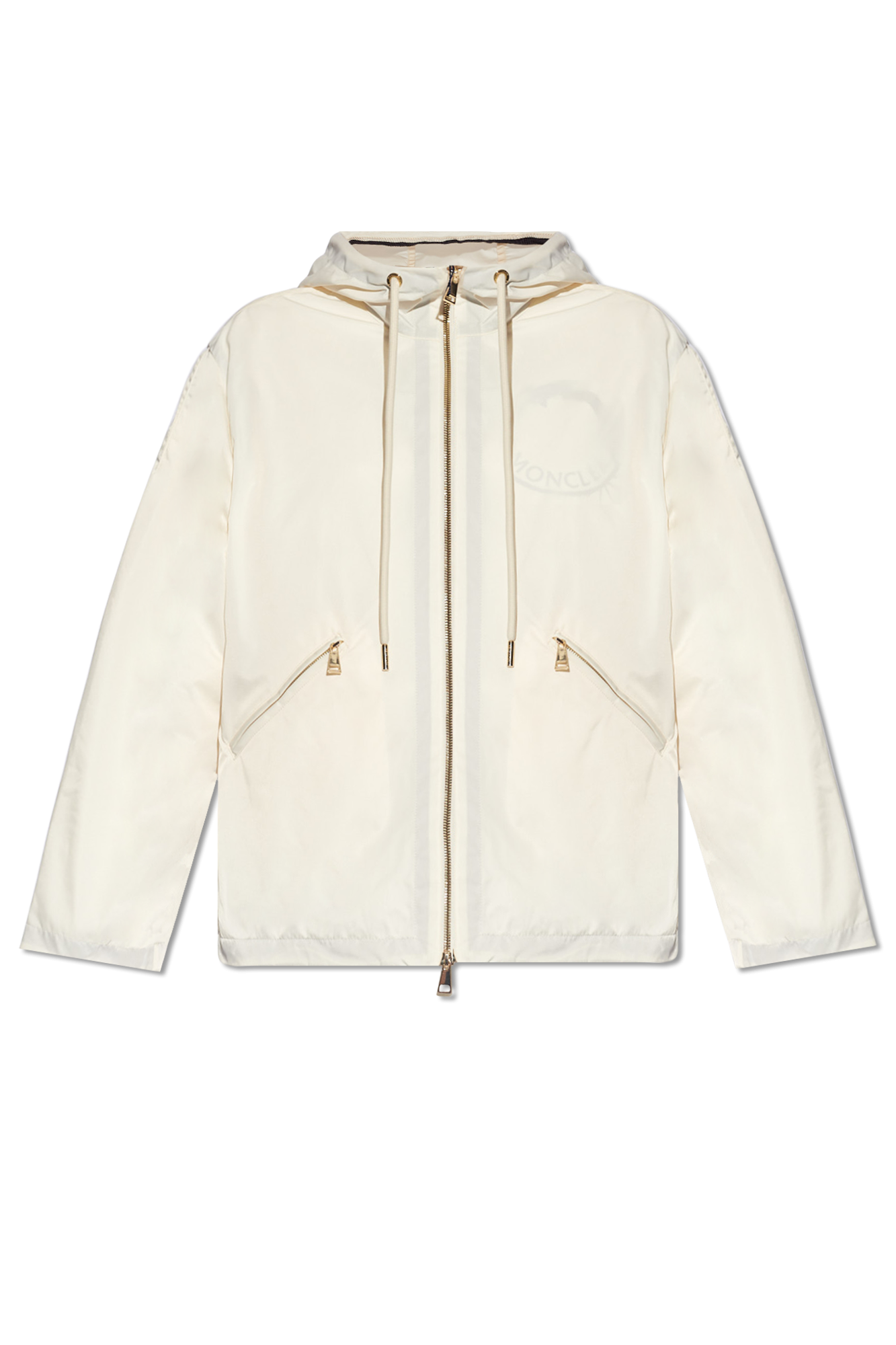 【MONCLER】CASSIOPEA ☆ WHITE ロゴ フード付 ジャケット MONCLER - Cassiopea Tech Hooded Jacket Moncler